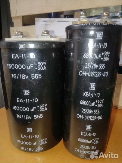 Конденсатор EA-II-10 150000 мкф х 16/18в