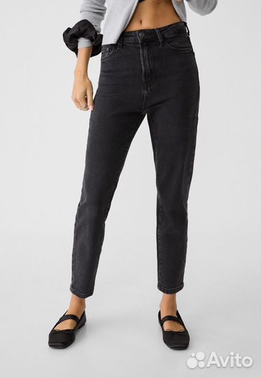 Джинсы Stradivarius mom slim fit