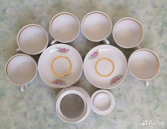 Чайный сервиз СССР Кузяевский фз