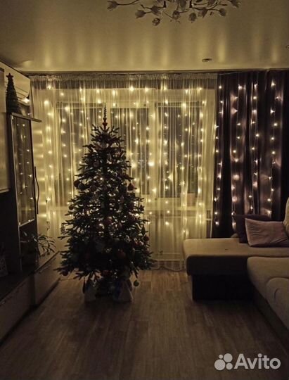 Гирлянда штора занавес