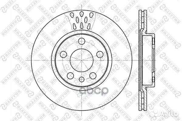 6020-1923V-SX диск тормозной передний Fiat Bra