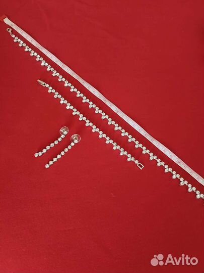 Серьги, колье, браслет