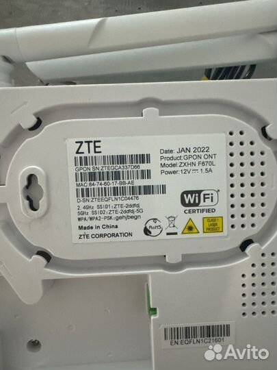 Роутер zte ac 1200