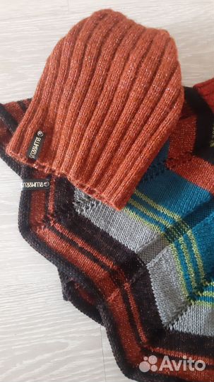 Женский шарф, снуд, и шапка бини