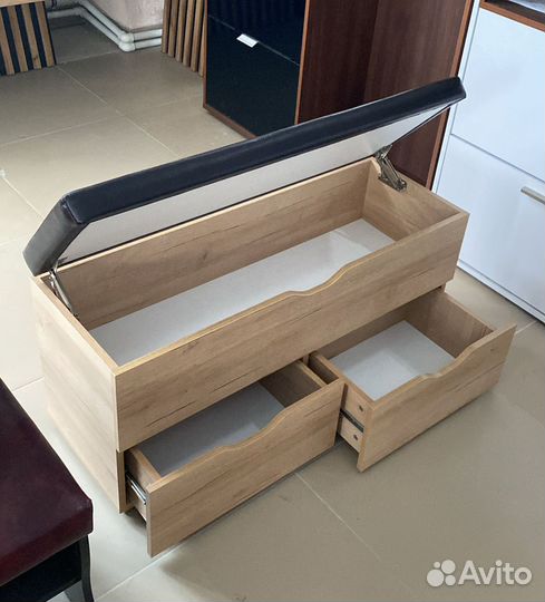 Банкетка в прихожую с ящиком в наличии