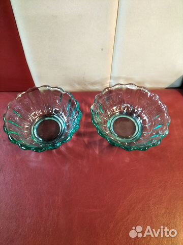 Салатники, конфетницы и блюдца цветное стекло СССР