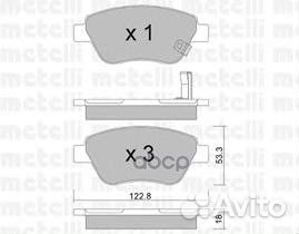 Колодки тормозные передние к-кт '22-0321-2 Metelli