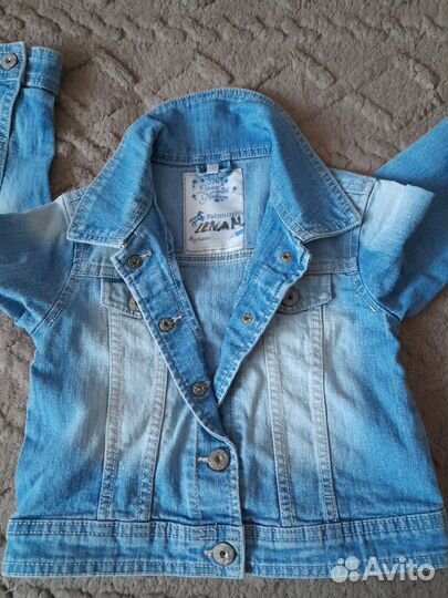 Джинсовая куртка детская 110