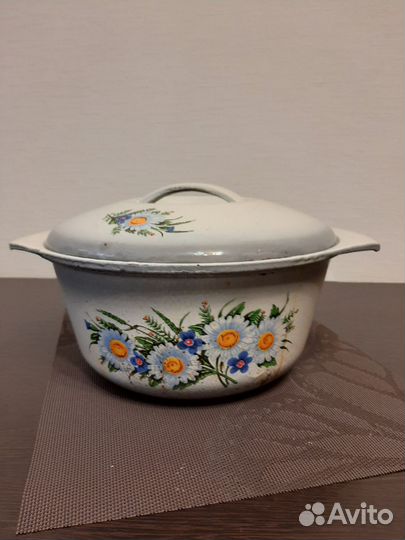 Жаровня чугунная, эмалированная