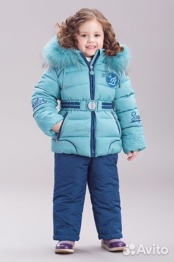 Зимний комплект для девочки, очень теплый и красив