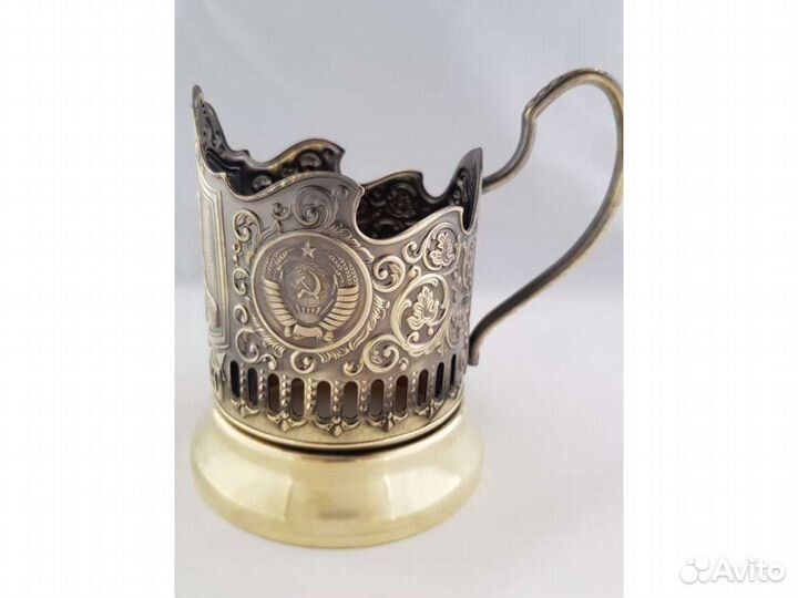 Подстаканник латунный 