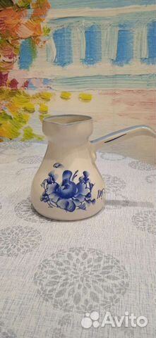 Турка фарфоровая гжель
