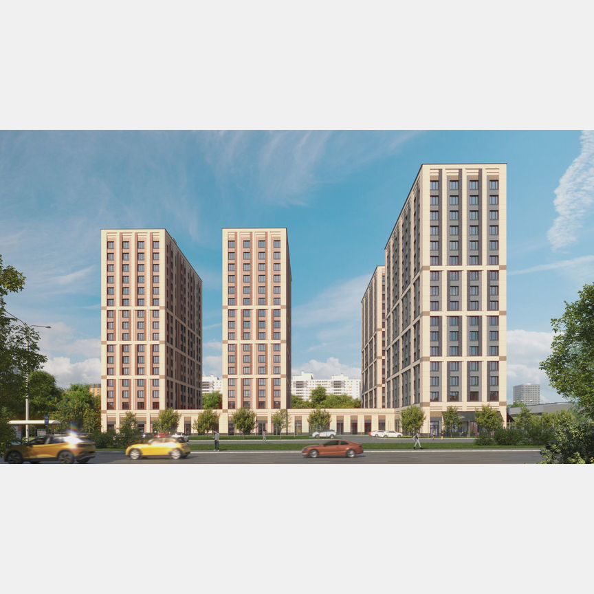 1-к. апартаменты, 30,2 м², 3/16 эт.