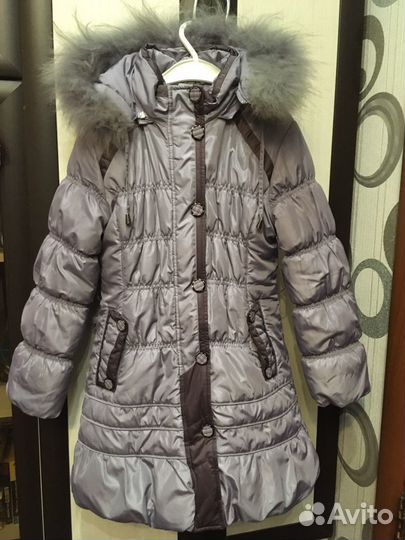 Зимняя куртка на девочку 134