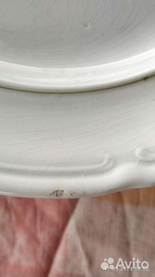 Блюдо фаянс,ссср, маркировка З и К