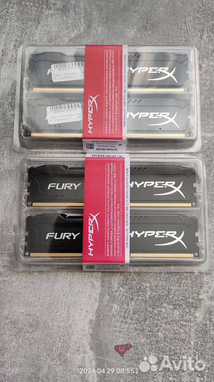 Kingston hyperx fury kit ddr3 16gb