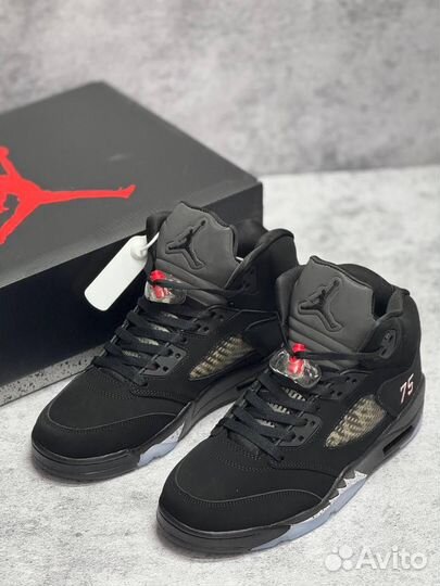 Кроссовки Nike Air Jordan 5 зимние (Арт.61613)