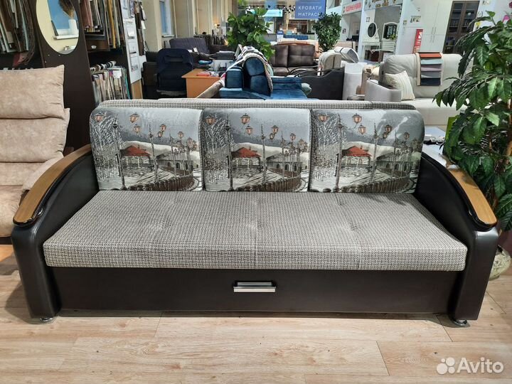 Прямой диван, диван кровать, ас190-5-мд