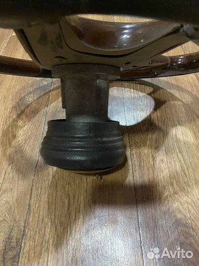 Руль дерево кожа