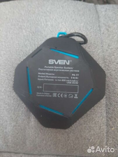 Bluetooth колонка sven