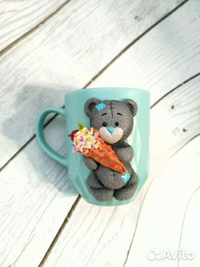 Декор на кружках, ручной работы