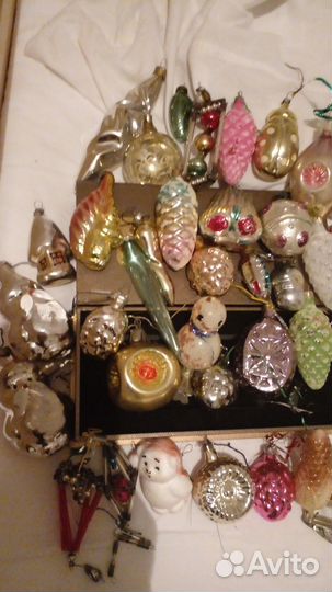 Елочные игрушки СССР и гдр одним лотом 35 шт