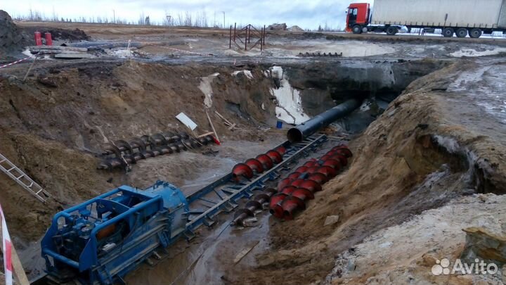 Горизонтальное шнековое бурение продавливание труб