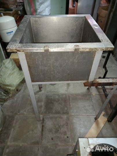 Ванна моечная из нержавейки бу