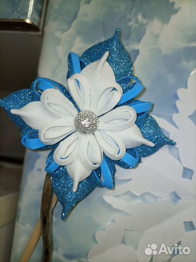 Снежинка,цветок,украшение на ободок или платье