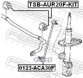 Втулка переднего стабилизатора комплект D25