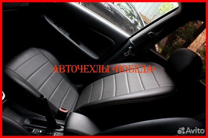 Чехлы Nissan Almera Classic из экокожи чёрные