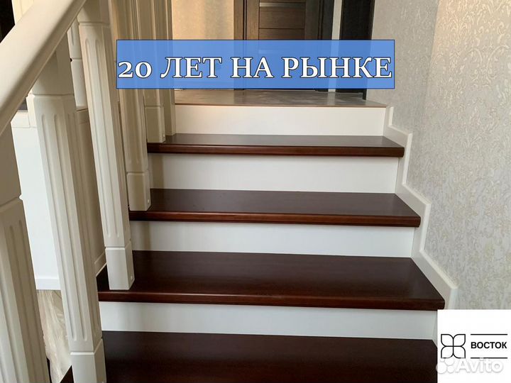 Отделка лестниц деревом