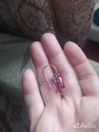 Серьги серебро СССР