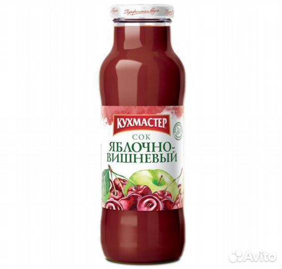 Опт - Сок Кухмастер Вишнево-яблочный с мякотью 70
