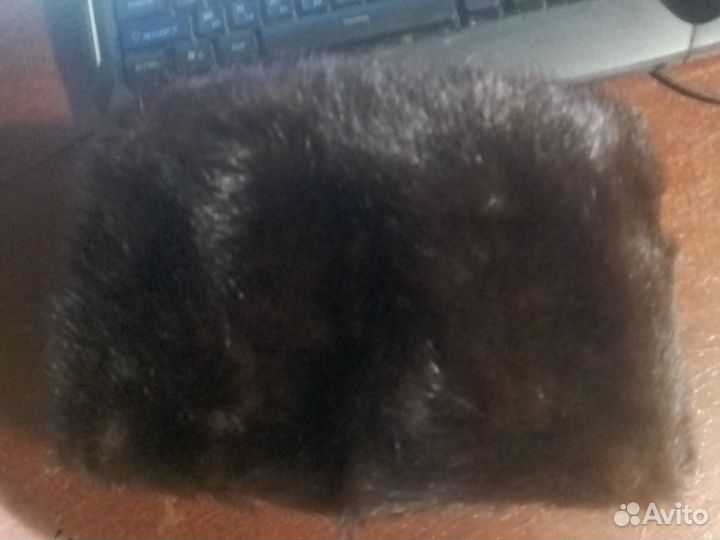 Норковая шапка мужская бу