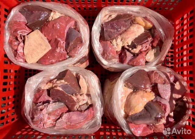 Ливер И мясо для собак И кошек