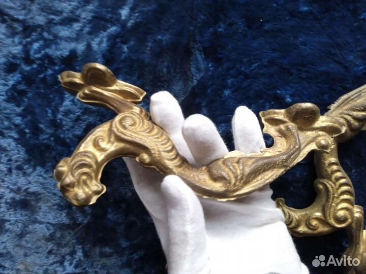 Антикварные дверные ручки тигры. 17-19вв