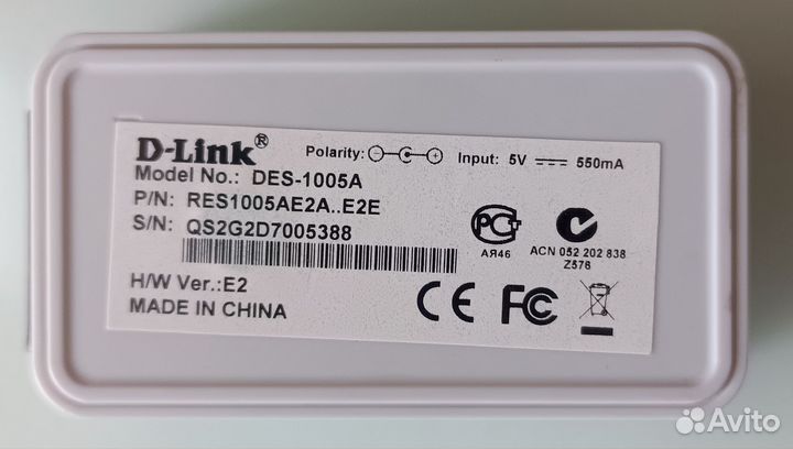 Коммутатор D-Link DES-1005A