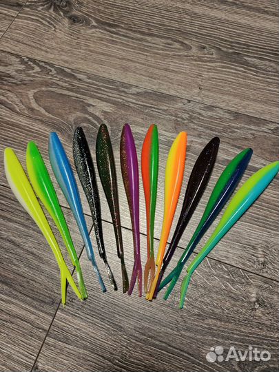 Силиконовые приманки слаги от 100 до 200 мм