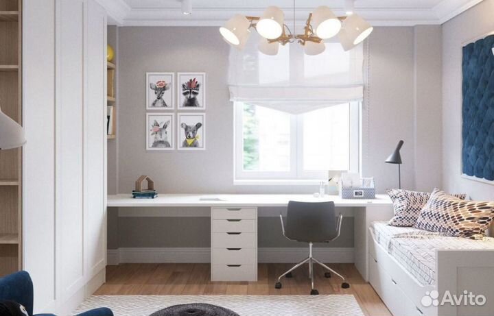 Рабочая зона у окна на заказ