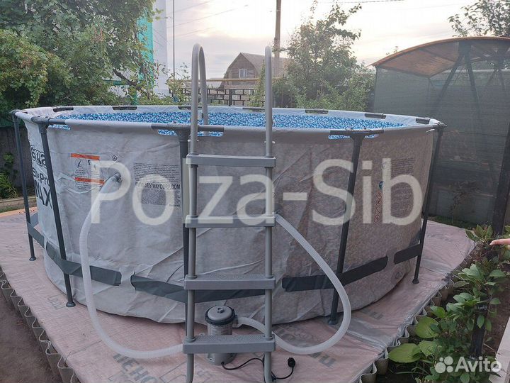 Каркасный бассейн 366х122. Полный комплект