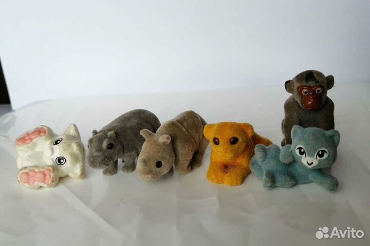 Киндеры - Сюрпризы животные с мягким покрытием