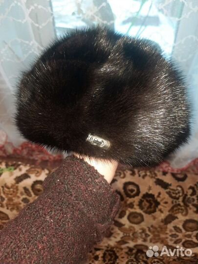 Норковый берет мягкий