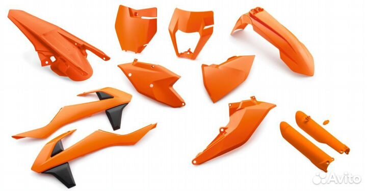 Комплект пластика оранжевого KTM EXC/excf 125-500
