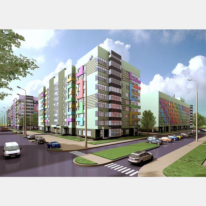 2-к. квартира, 66,7 м², 4/7 эт.