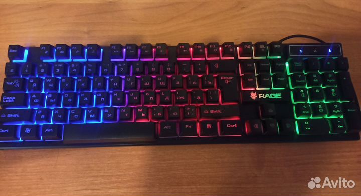 Игровая клавиатура и мышь dexp rage 1000