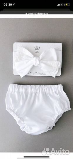 Комплект: Топ, трусики, бант, моксы, 80 размер