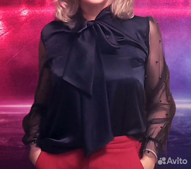 Блузка женская 46 48 черная
