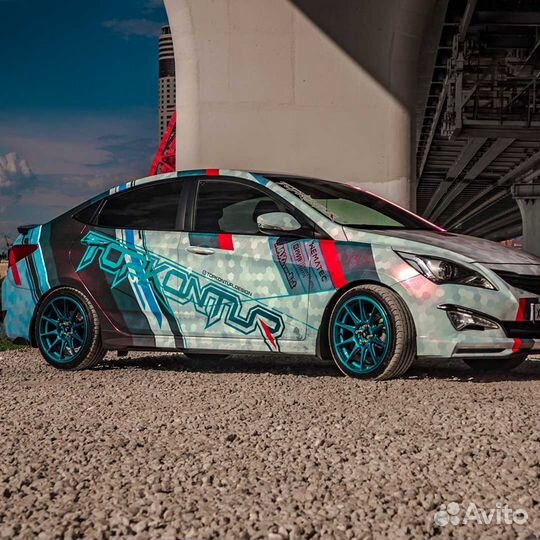 Накладки на пороги zeus для Hyundai Solaris