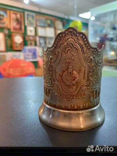 Подстаканники СССР Космос, мельхер